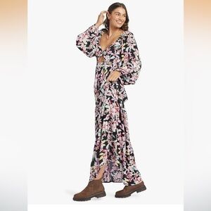 Roxy "On Holiday" Floral Maxi Dress